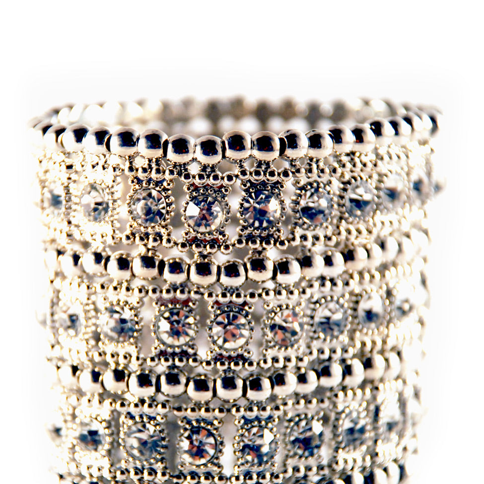 Helios: Ariadne Stretch Cuff Bracelet. Fashion Jewelry by Nando Medina