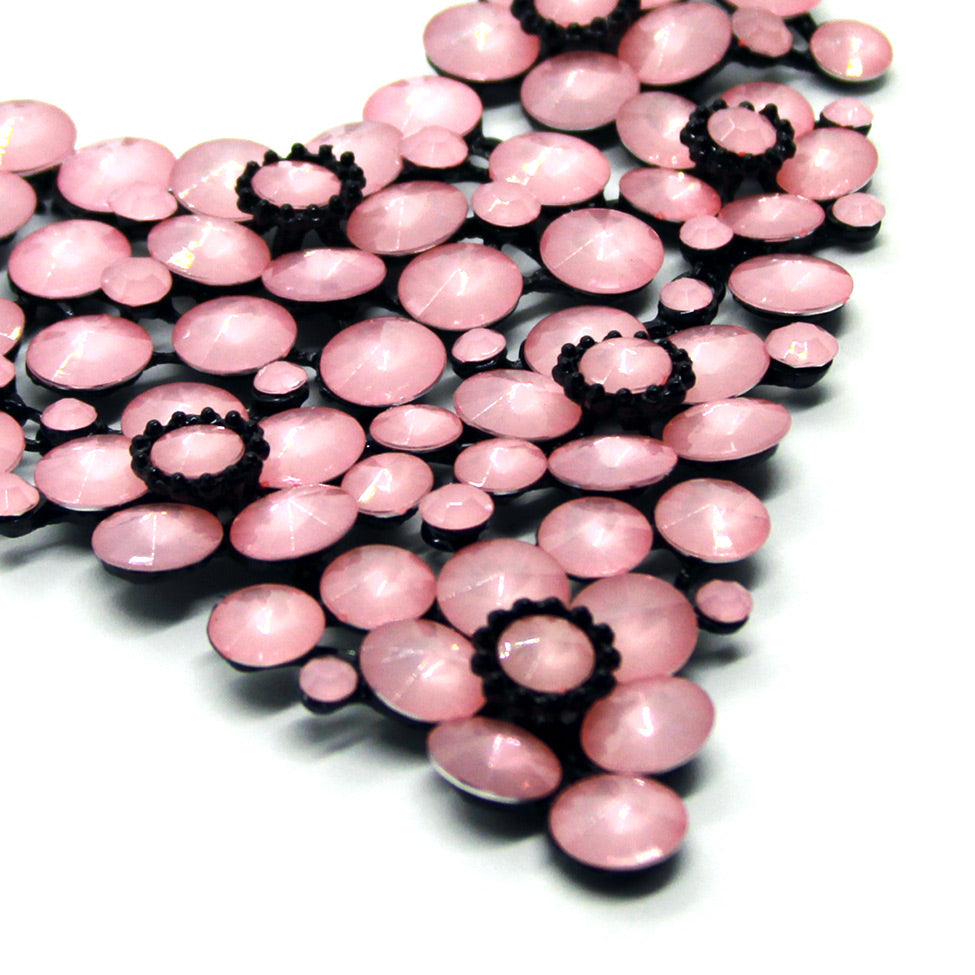 Seducción: Ambrosini Pink Glass Necklace. Fashion Jewelry by Nando Medina