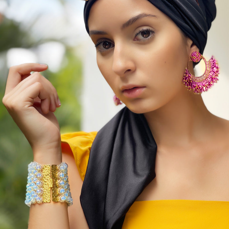 Nando Medina, earrings and bracelets. Fashion Jewelry Style