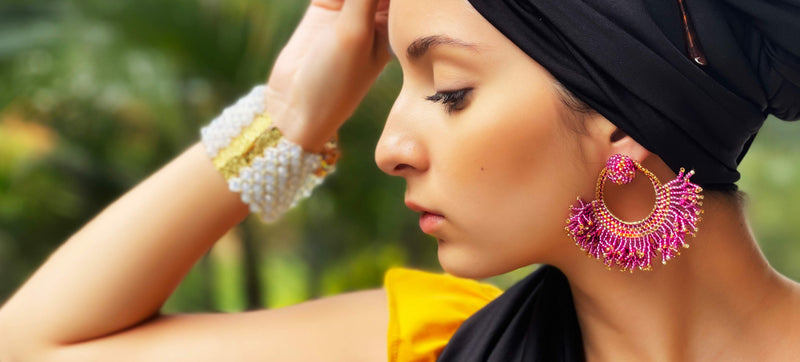 Nando Medina, earrings and bracelet. Fashion Jewelry Design