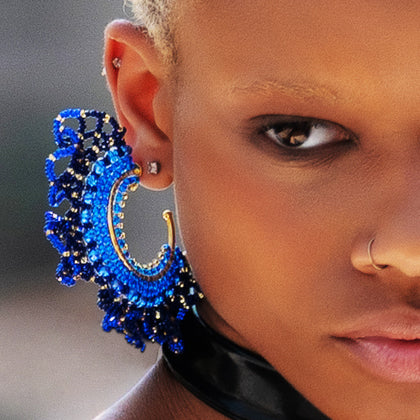 Nando Medina, distinctive and vibrant earrings. Fashion Jewelry Design