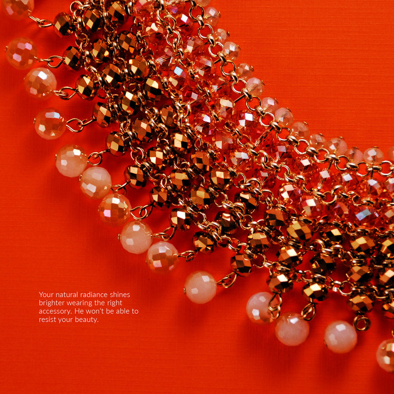 Nando Medina, elegant and vibrant necklace and fashion jewelry design