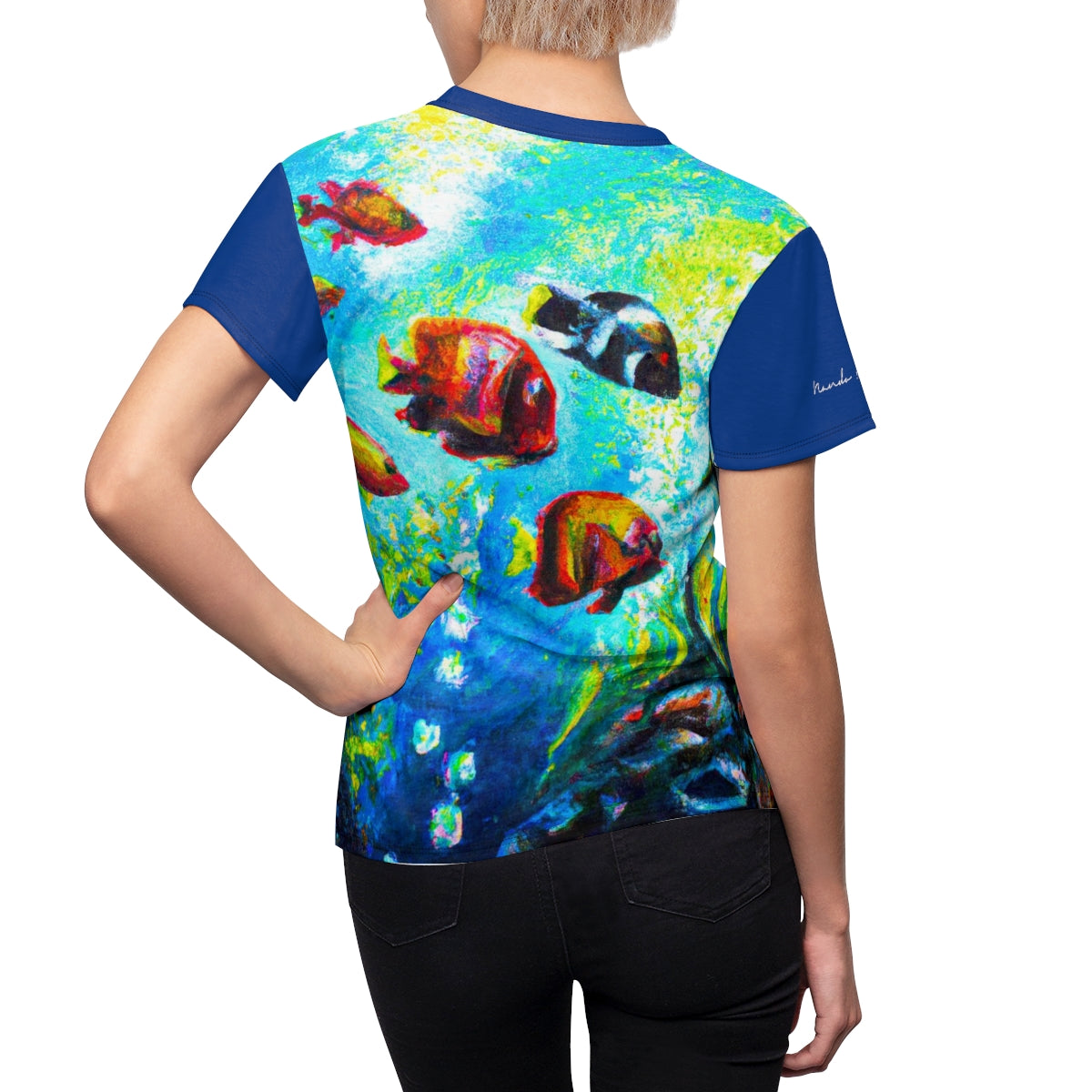 T-Shirt, Blue Tropical Aquarium