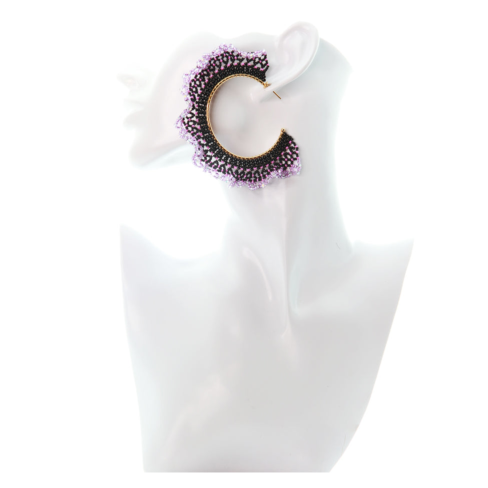 Nando Medina, Purple Nebula Earrings. Fashion Jewelry Design