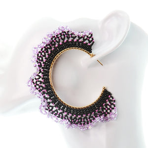 Nando Medina, Purple Nebula Earrings. Fashion Jewelry Design