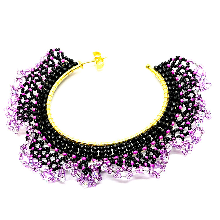Nando Medina, Purple Nebula Earrings. Fashion Jewelry Design