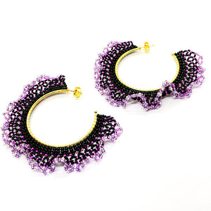 Nando Medina, Purple Nebula Earrings. Fashion Jewelry Design