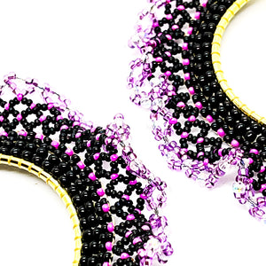 Nando Medina, Purple Nebula Earrings. Fashion Jewelry Design