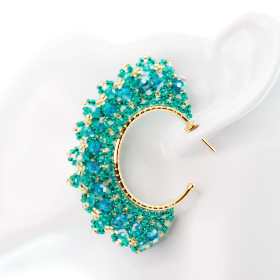 Nando Medina, Aquamarine Earrings. Fashion Jewelry Design