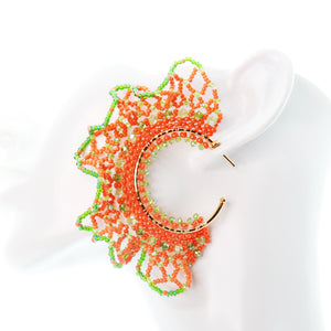 Nando Medina, Orange Splash Earrings. Jewelry Fashion Design