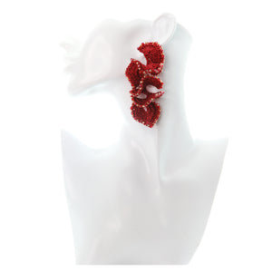 Nando Medina, Scarlett Spiral Crochet Earrings. Fashion Jewelry Design