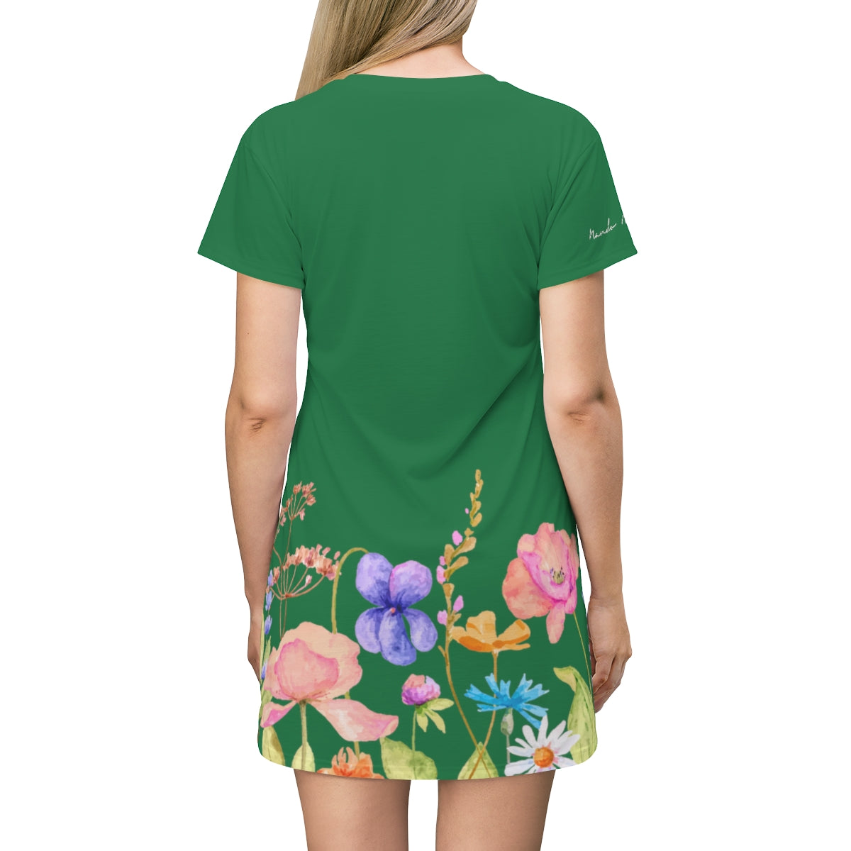 Shirtdress, Dark Green Garden