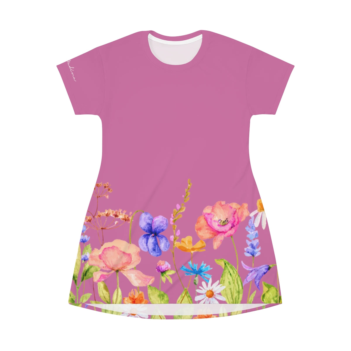 Shirtdress, Light Pink Garden