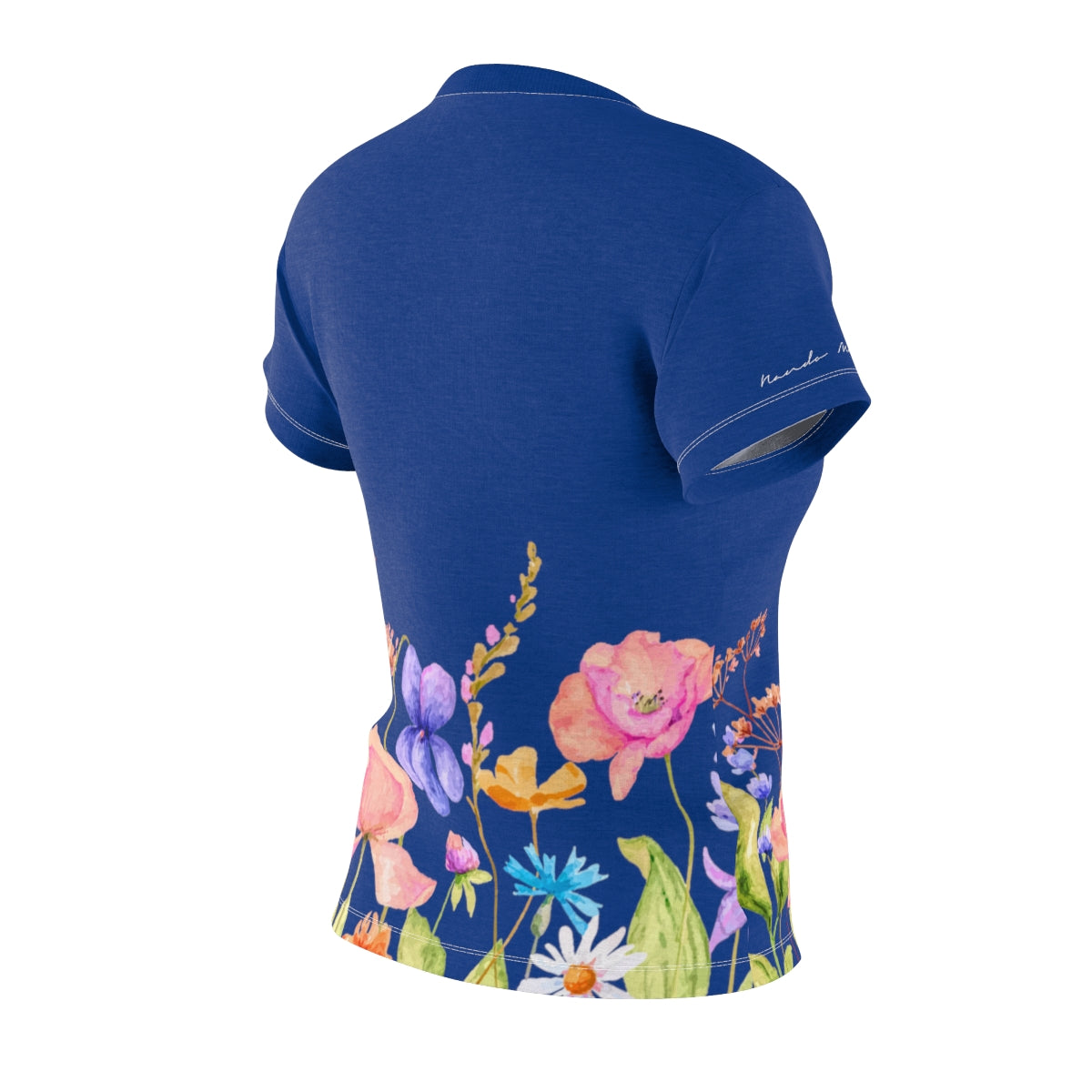 T-Shirt, Dark Blue Spring Garden