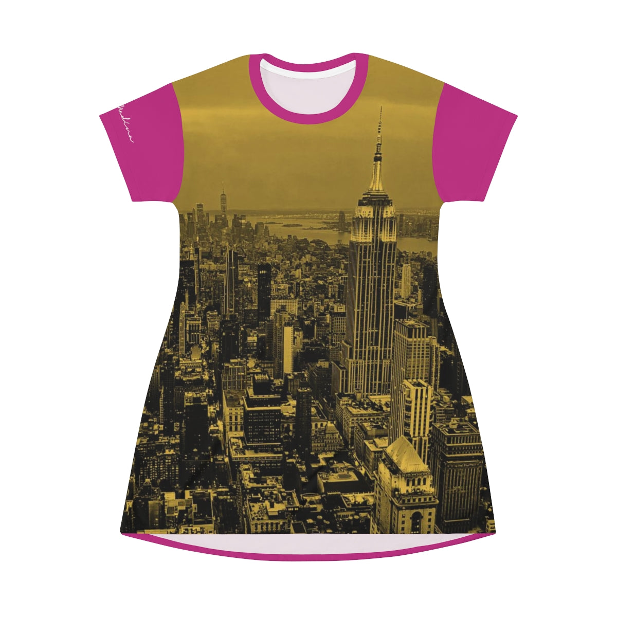 Shirtdress, Pink-Gold NYC View