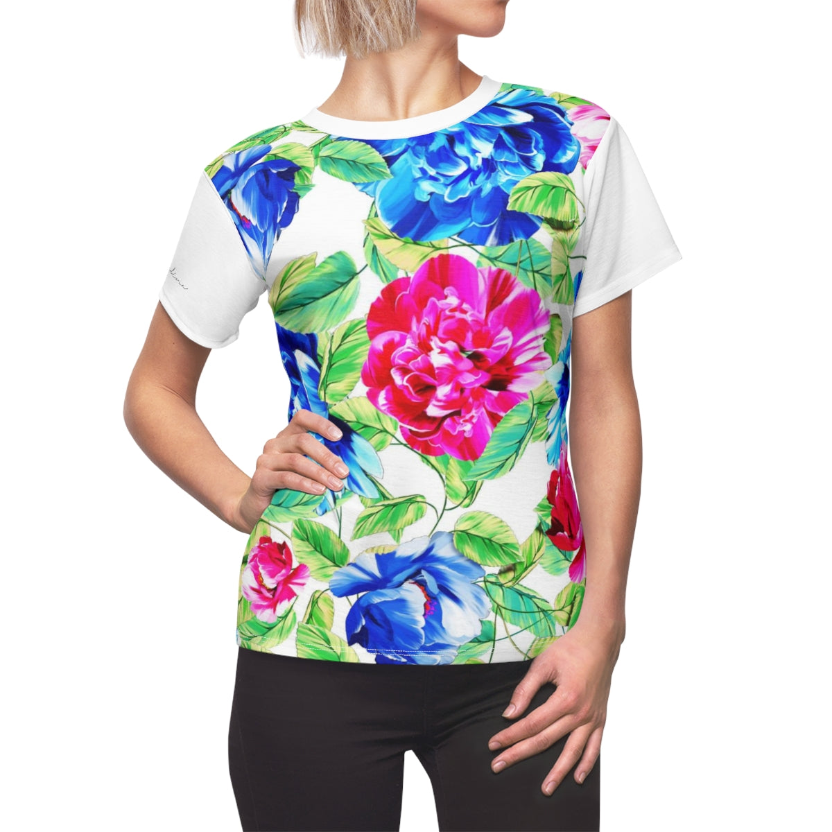 T-Shirt, White Floral Look
