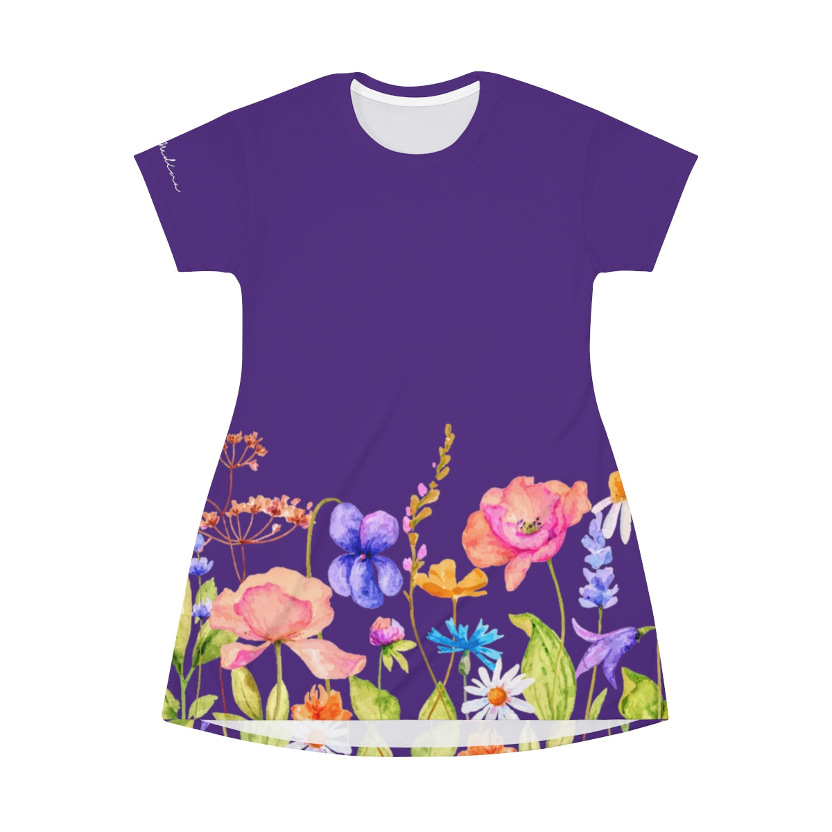 Shirtdress, Purple Garden