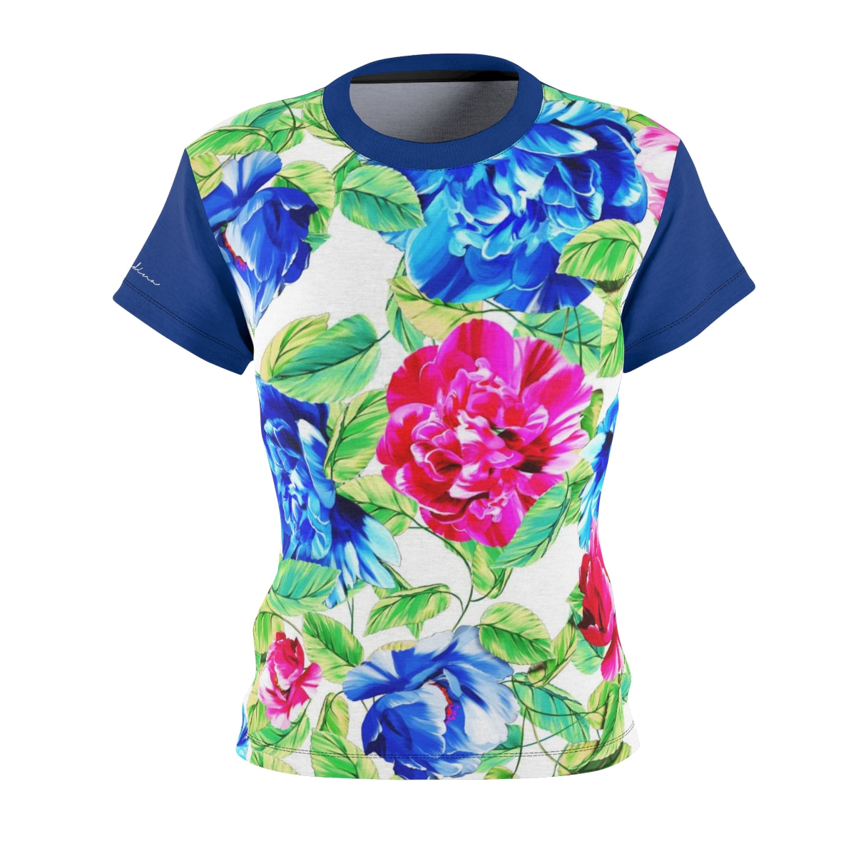 T-Shirt, Blue Floral Look