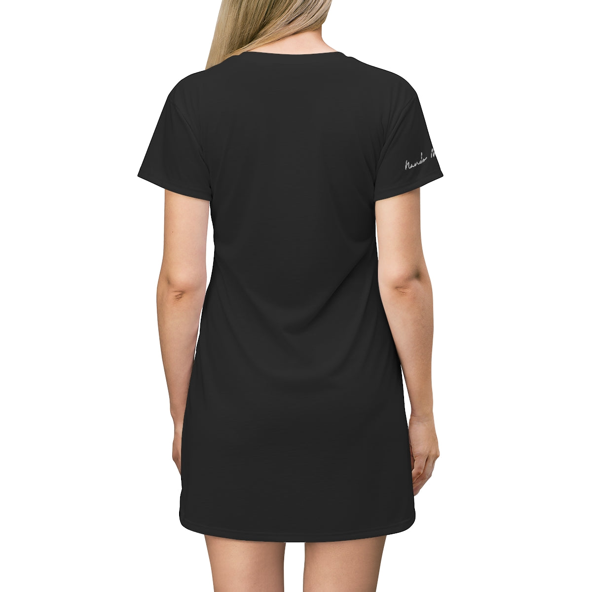 Shirtdress, Black Calla Lilly Motive