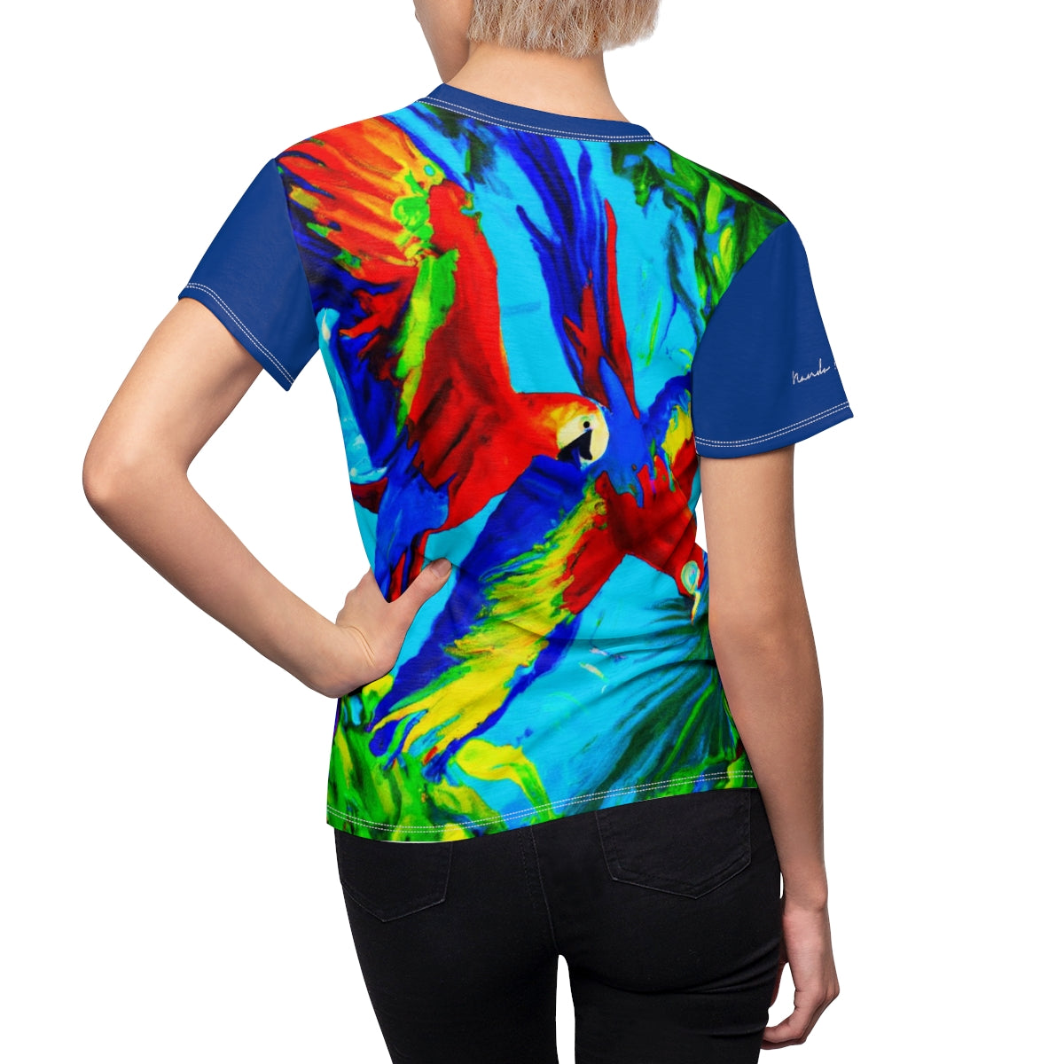 T-Shirt, Blue Tropical Macaw
