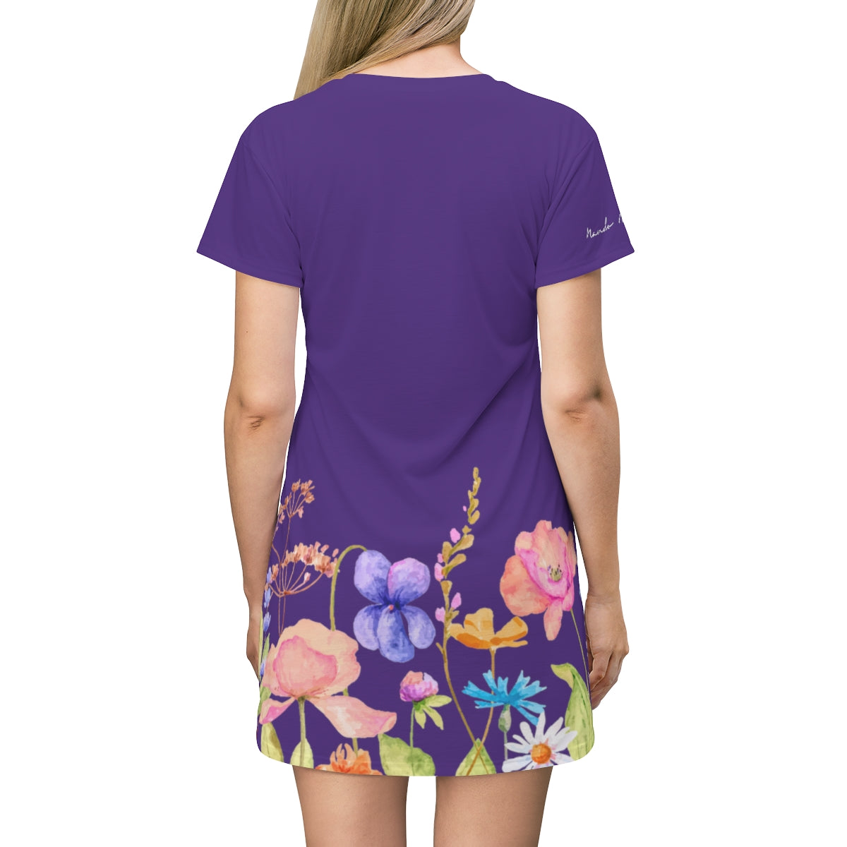 Shirtdress, Purple Garden