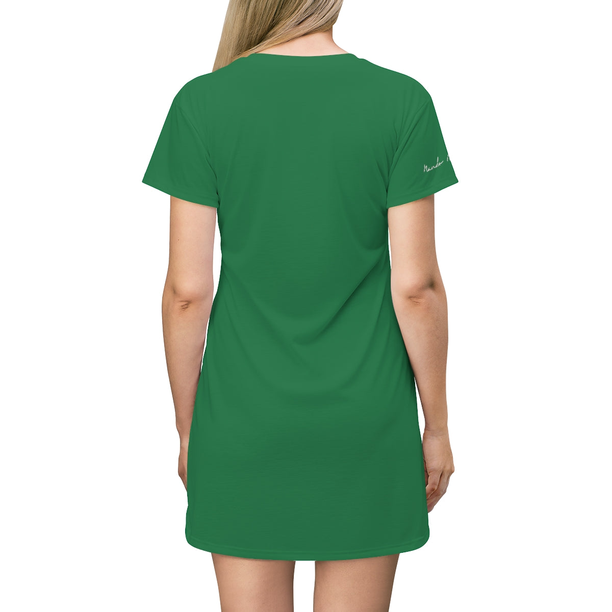 Shirtdress, Green Floral Motive