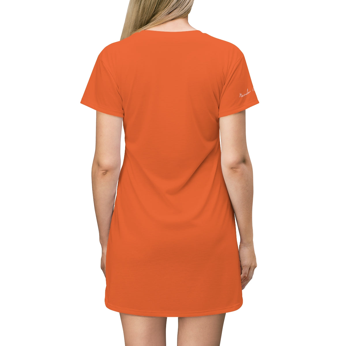 Shirtdress, Orange-Turquoise NYC View