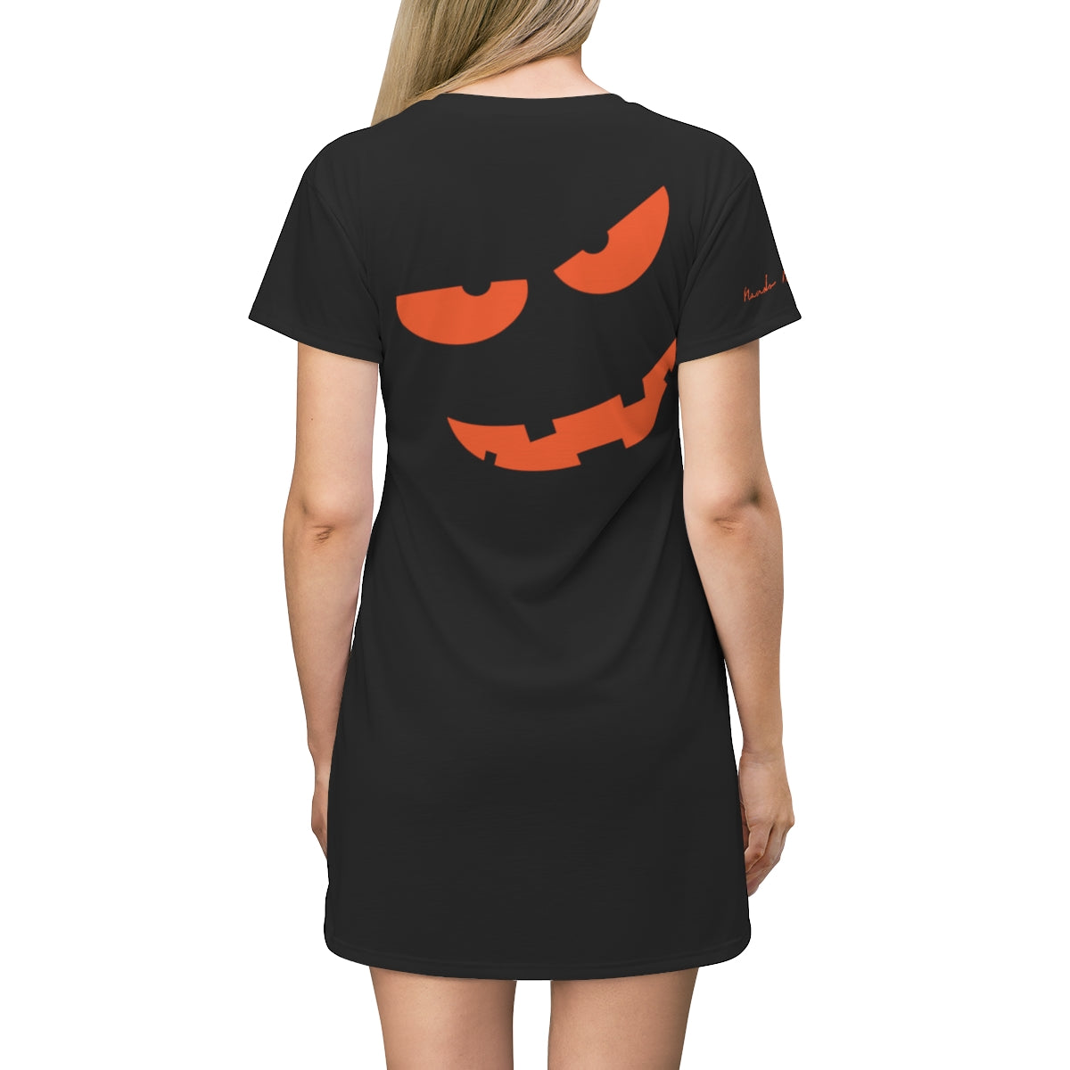 Shirtdress, Black Spooky Smile