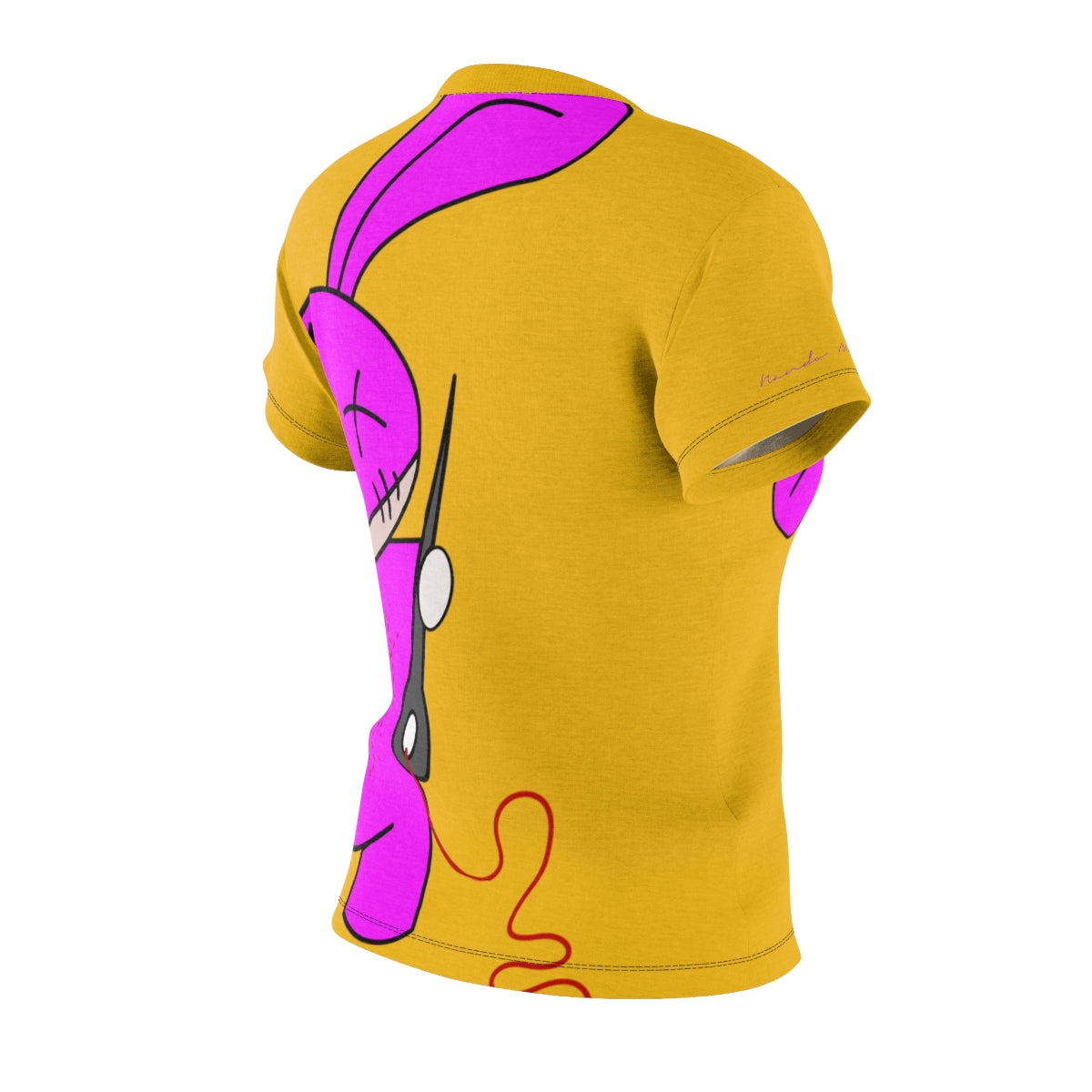 T-Shirt, Yellow Spooky Puppet Motive
