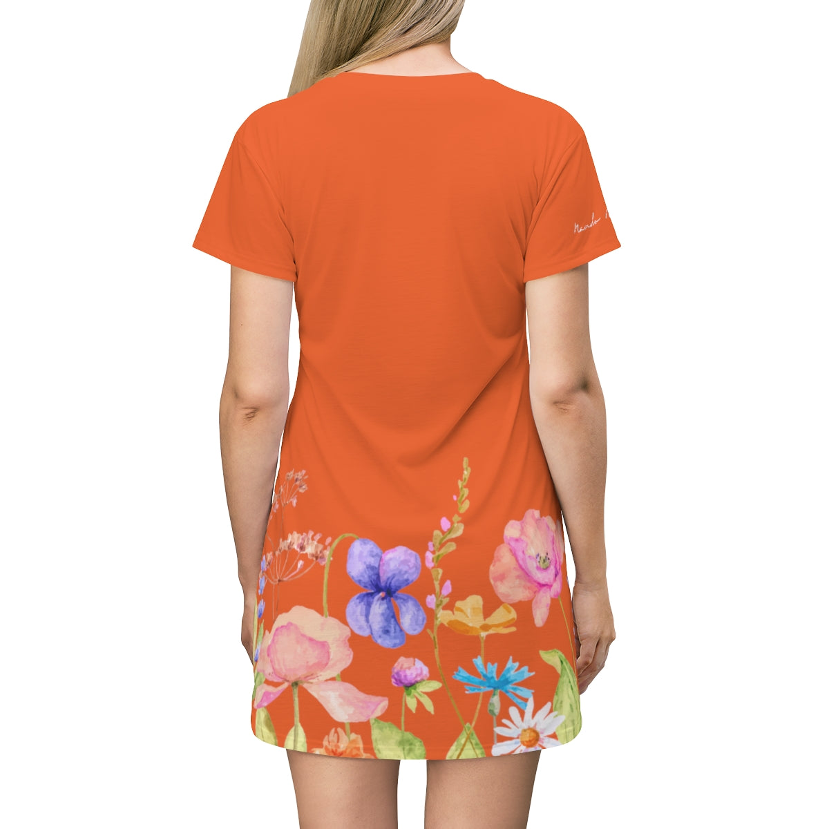 Shirtdress, Orange Garden