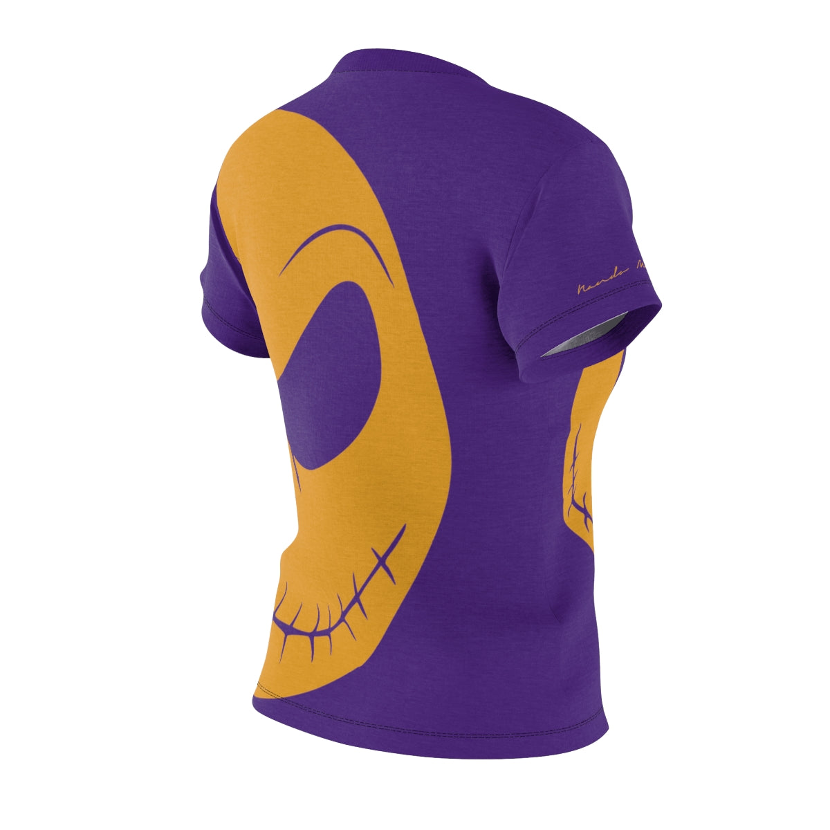 T-Shirt, Purple Spooky Face Motive