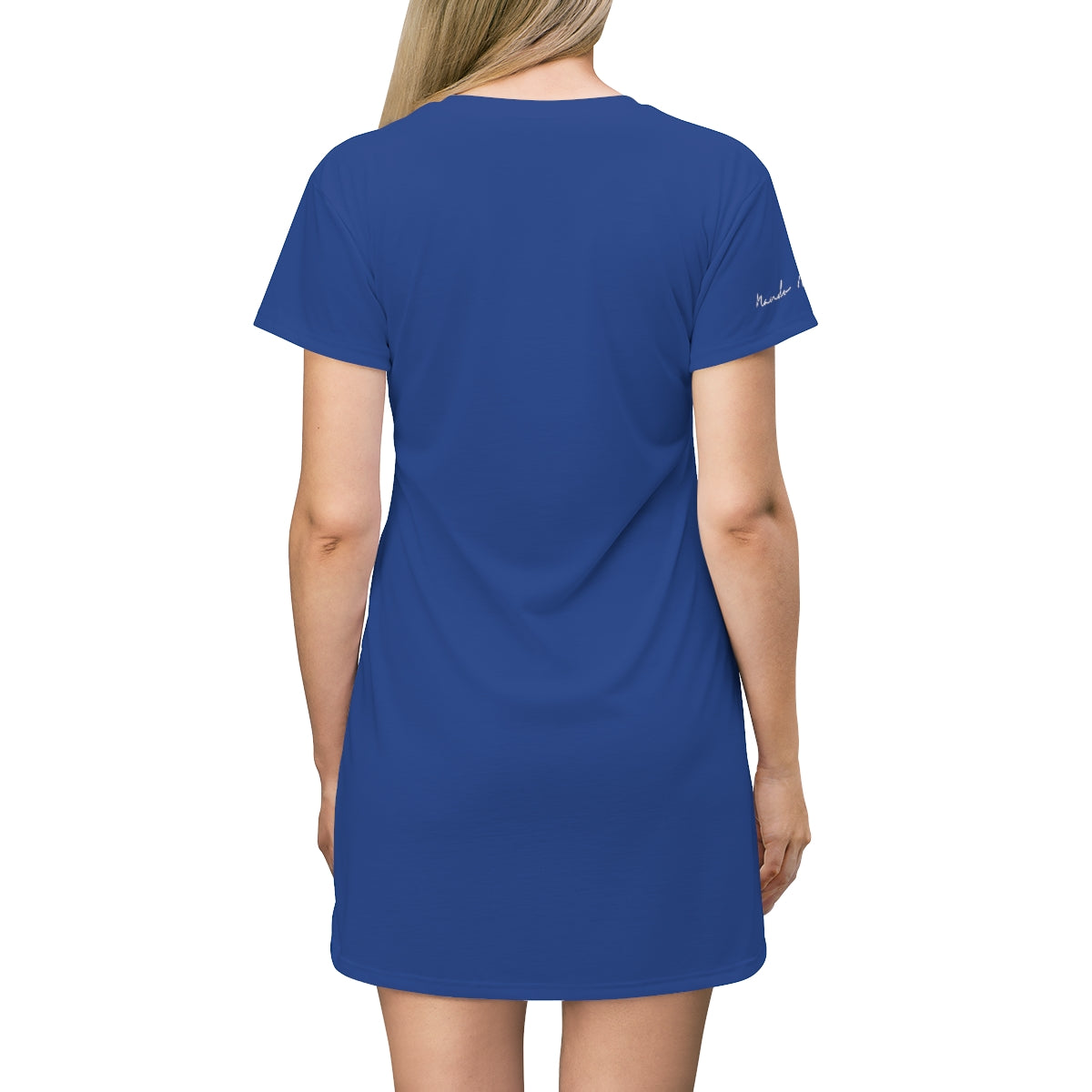 Shirtdress, Blue Floral Motive