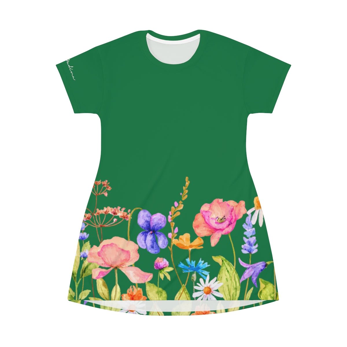 Shirtdress, Dark Green Garden