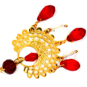 Nando Medina Earrings: Spanish Maja, Libia Collection