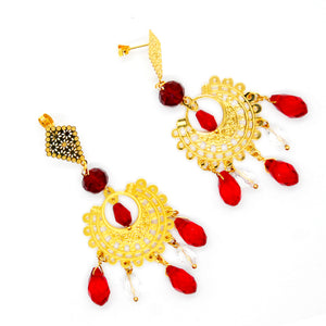 Nando Medina Earrings: Spanish Maja, Libia Collection