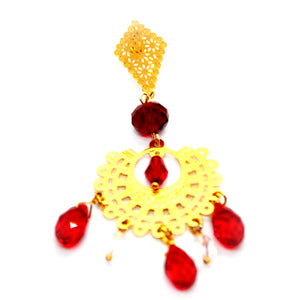 Nando Medina Earrings: Spanish Maja, Libia Collection