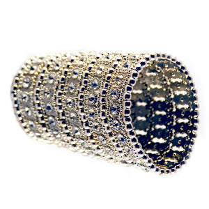 Helios: Ariadne Stretch Cuff Bracelet. Fashion Jewelry by Nando Medina