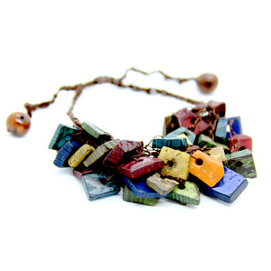 Multicolor Coconut Husk Bracelet, by Nando Medina