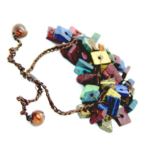 Multicolor Coconut Husk Bracelet, by Nando Medina