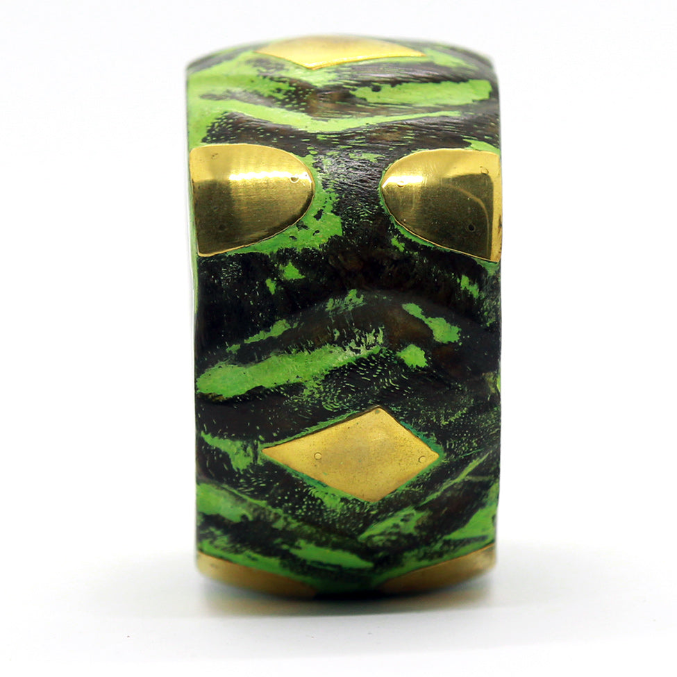  Indian Forest-Wood Green Bracelet, by Nando Medina