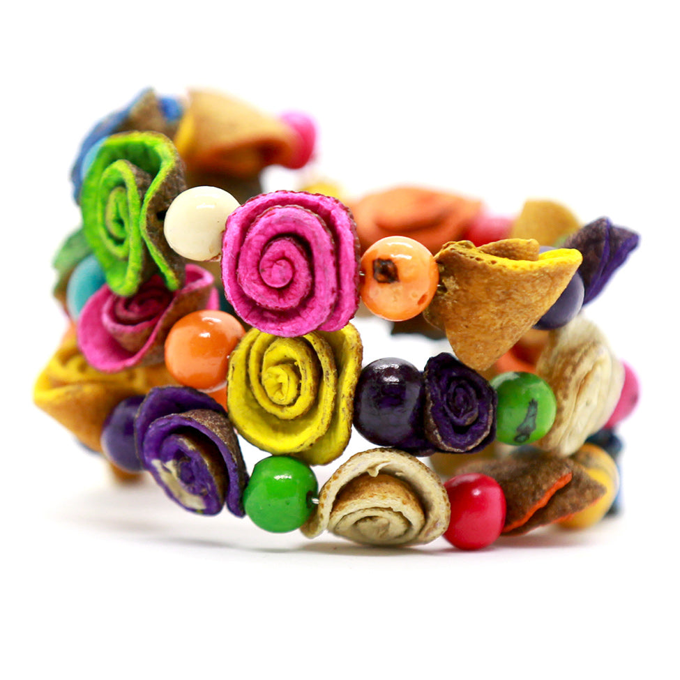 Orange Dried Peel Graden Bracelet, by Nando Medina