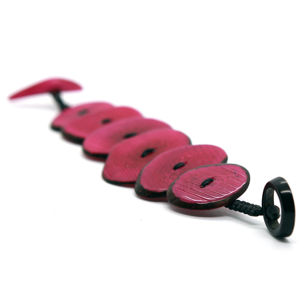 Deep-Purple Resin Chips Bracelet, by Nando Medina
