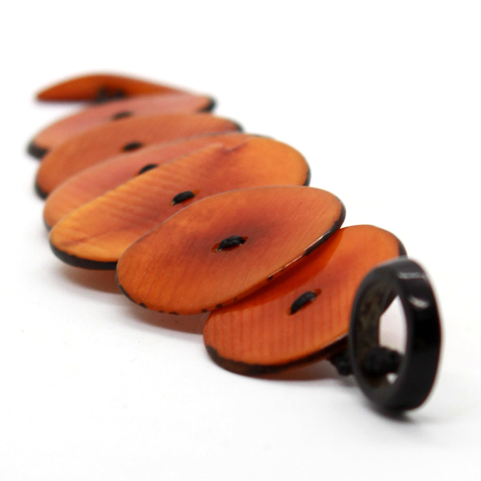 Orange Resin Chips Bracelet, by Nando Medina