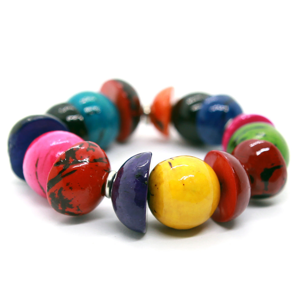 Multicolor Resin Beads Bracelet, by Nando Medina