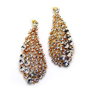 Sparkling crystal rhinestone earrings, by Nando Medina