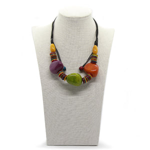 PGO 3-Tagua Heart Necklace Set. Fashion Jewelry by Nando Medina