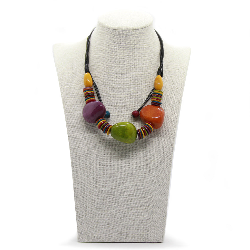 PGO 3-Tagua Heart Necklace Set. Fashion Jewelry by Nando Medina