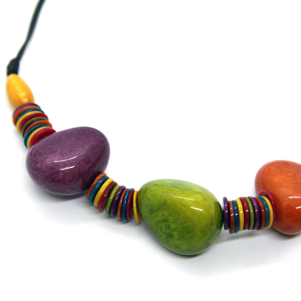 PGO 3-Tagua Heart Necklace Set. Fashion Jewelry by Nando Medina