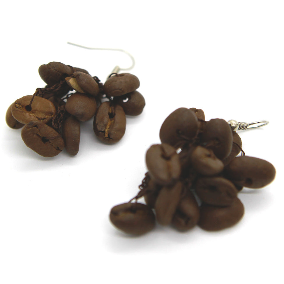 Earthy: Coffee Beans Necklace Set. Fashion Jewelry by Nando Medina