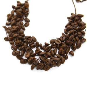 Earthy: Coffee Beans Necklace Set. Fashion Jewelry by Nando Medina